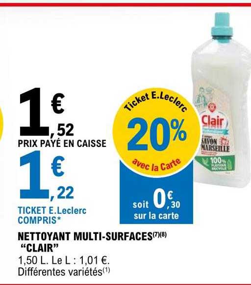 nettoyant multi-surfaces "clair"