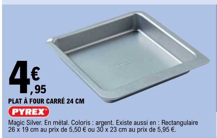 Plat à Four Carré 24 Cm