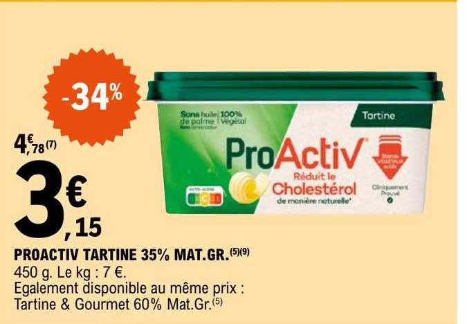 proactiv tartine 35% mat gr
