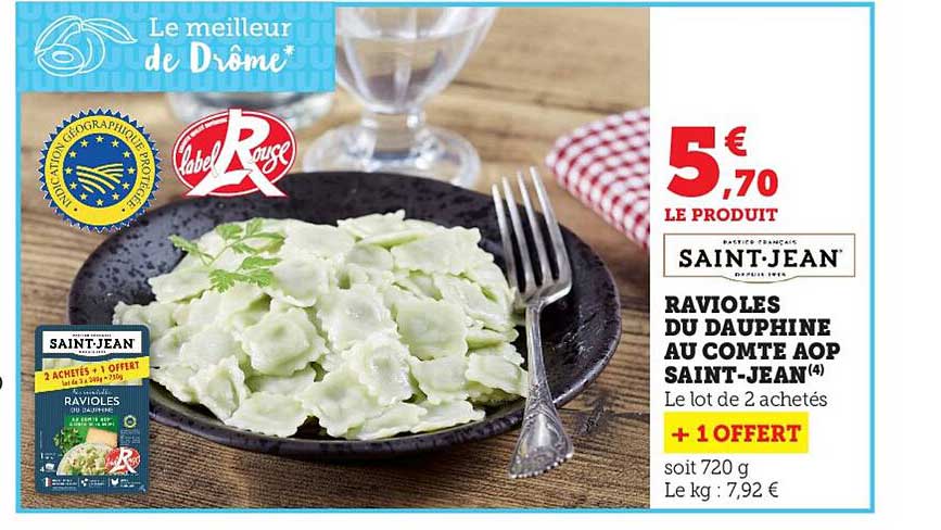 ravioles du dauphine au comte aop saint-jean