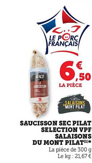saucisson sec pilat sélection vpf salaison du mont pilat