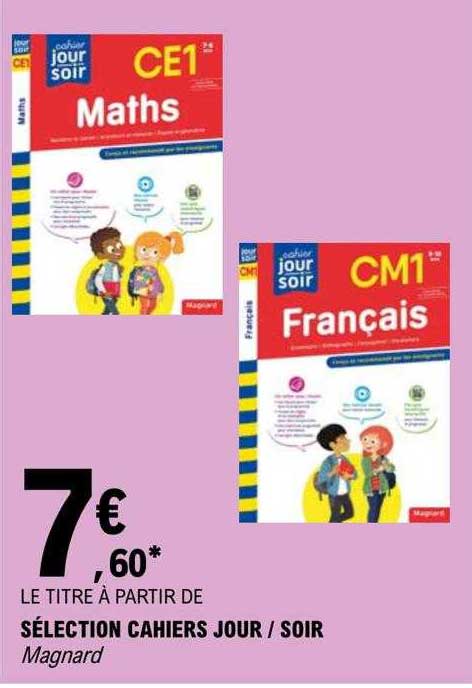 sélection cahiers jour - soir