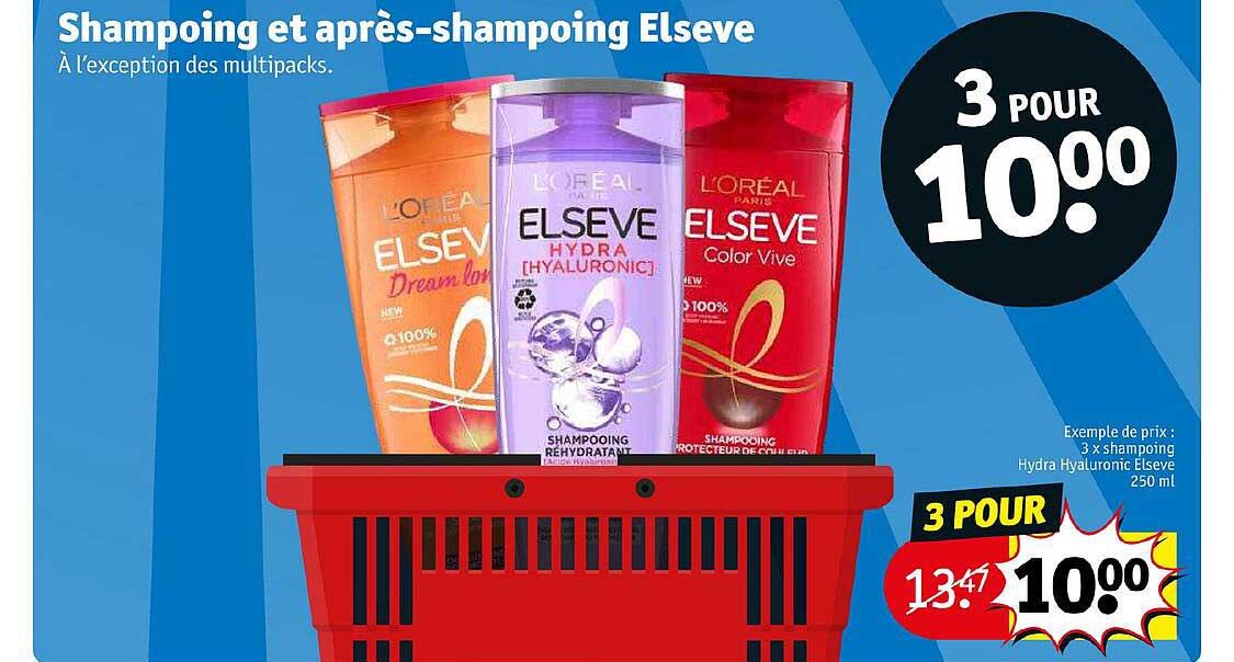 shampoing et après-shampoing elseve