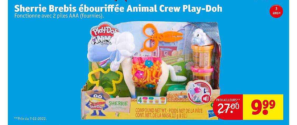 sherrie brebie ébouriffée animal crew play-doh