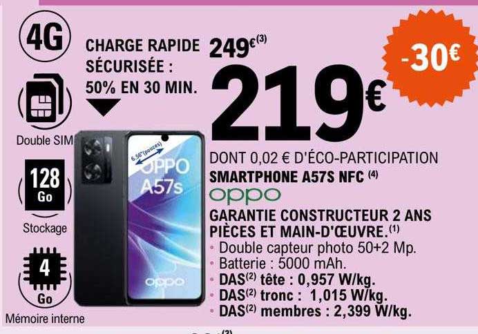 smartphone a57s nfc oppo