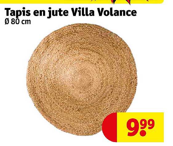 tapis en jute villa volance