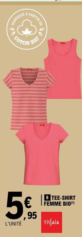 tee-shirt femme bio tissaia