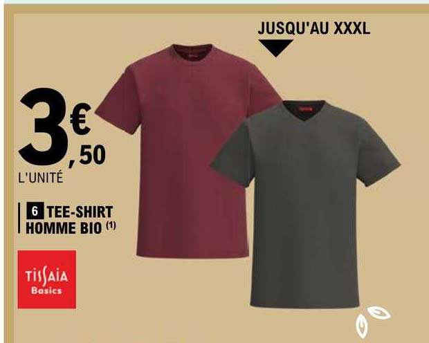 tee-shirt homme bio tissaia basics