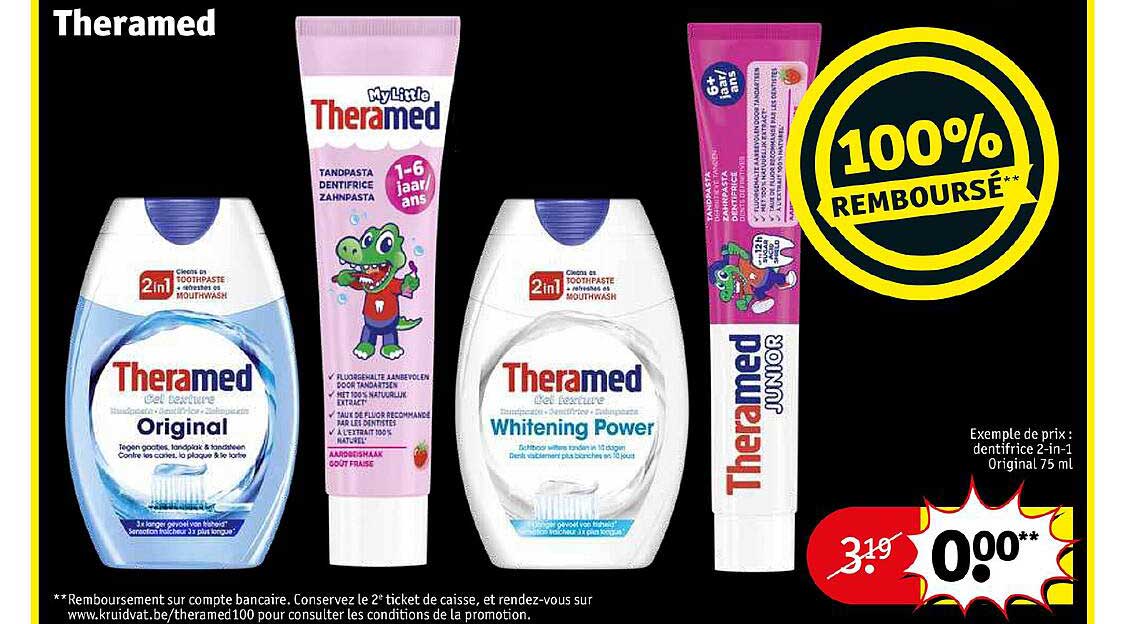 theramed dentifrice 2-in-1 original
