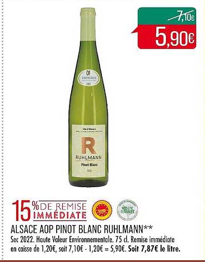 alsace aop pinot blanc ruhlmann
