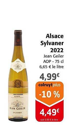 alsace sylvaner 2022 jean geiler aop