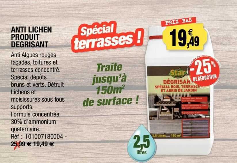 anti lichen produit degrisant