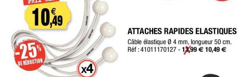 Attaches Rapides élastiques