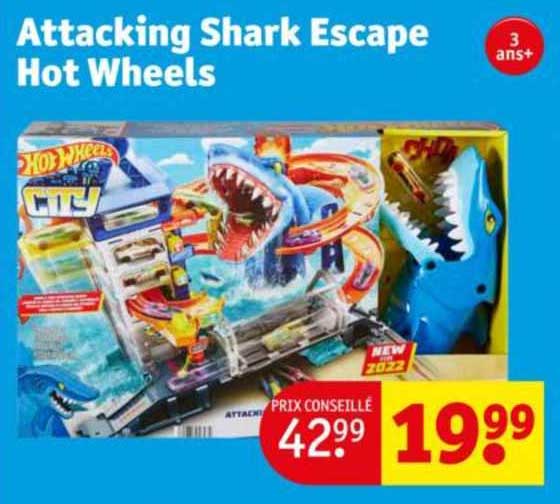 attacking shark escape hot wheels