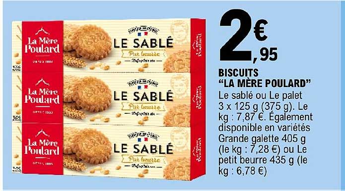 biscuits "la mère poulard"