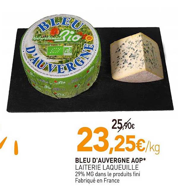 bleu d'auvergne aop laiterie laqueuille