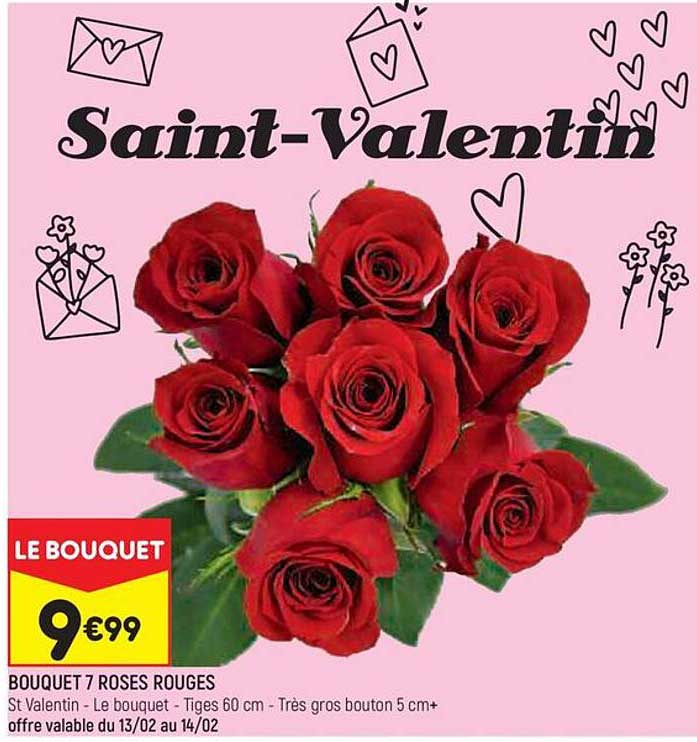 Bouquet 7 Roses Rouges