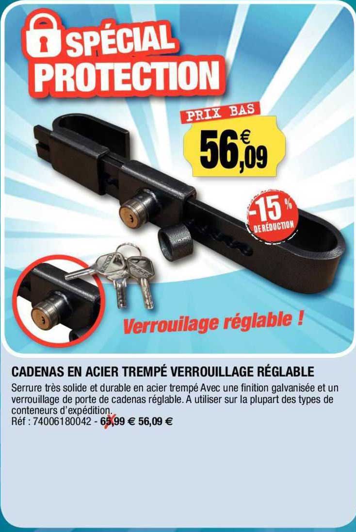cadenas en acier trempé verroullage réglable