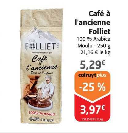 café à l'ancienne folliet