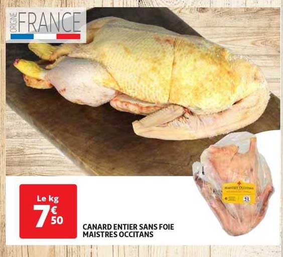 canard entier sans foie maistres occitans