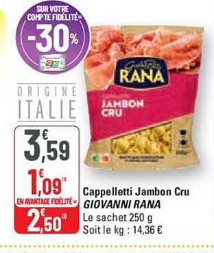 cappelletti jambon cru giovanni rana