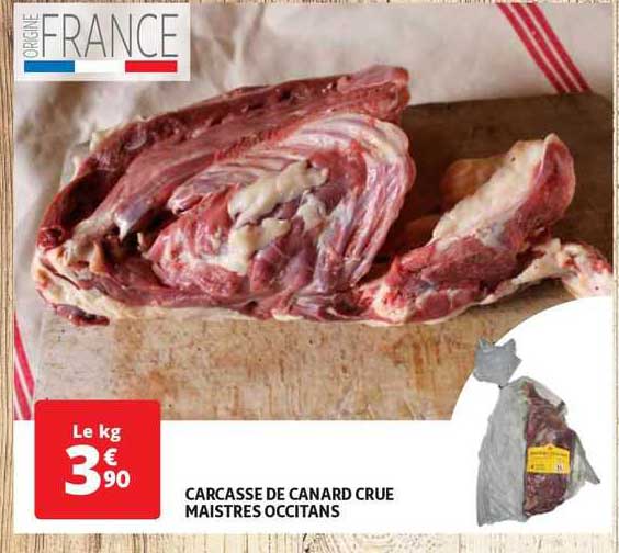 carcasse de canard crue maistres occitans