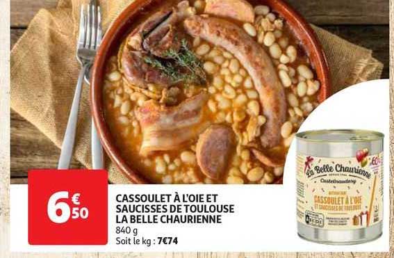 cassoulet à l'oie et saucisses de toulouse la belle chaurienne