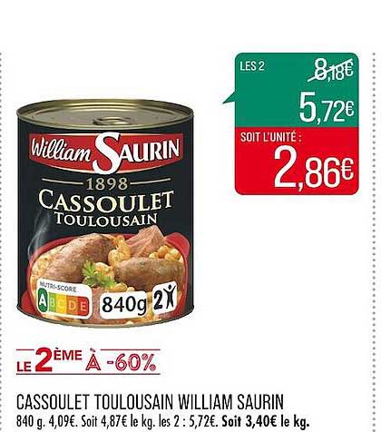 cassoulet toulousain william saurin