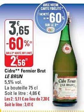 Cidre Fermier Brut Le Brun