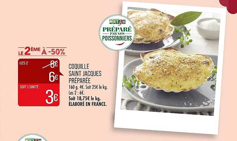 coquille saint jacques préparée