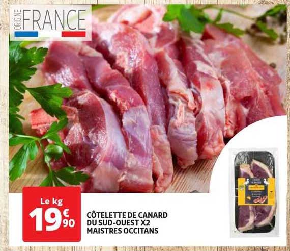 côtelette de canard du sud-ouest x2 maistres occitans