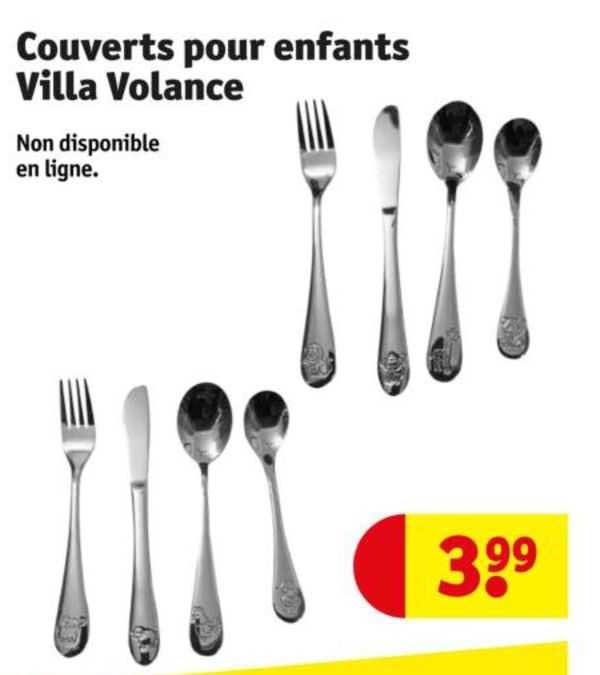couverts pour enfants villa volance