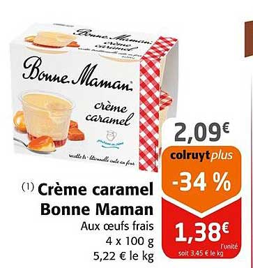 crème caramel bonne maman