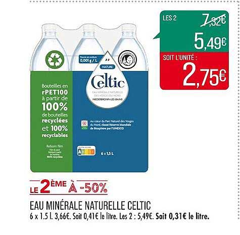 Eau Minérale Naturelle Celtic