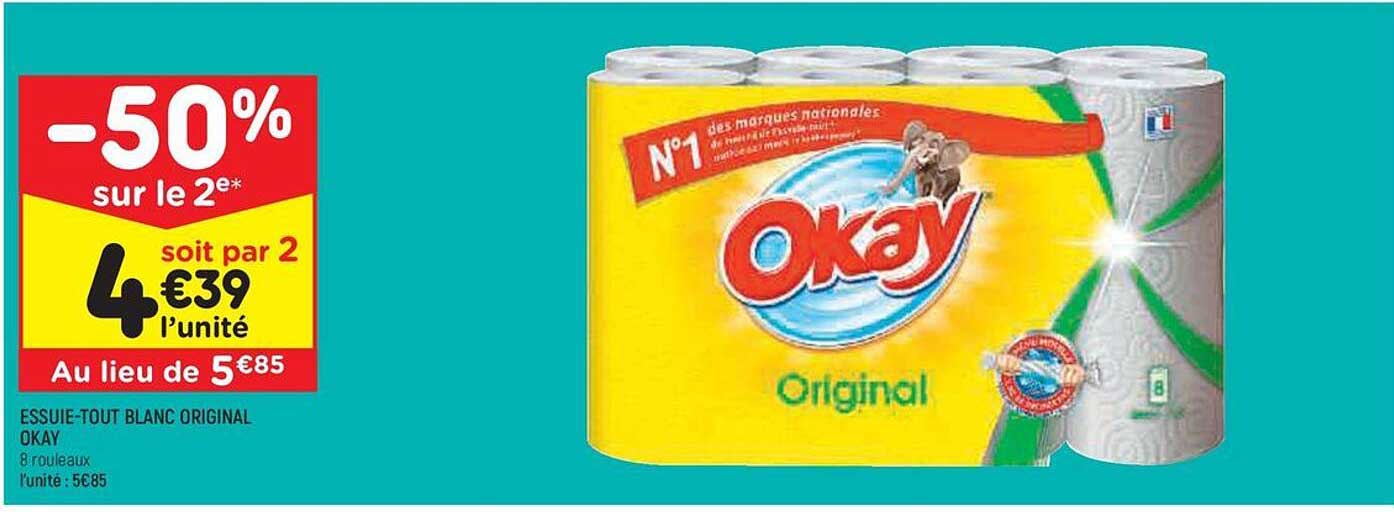 essuie-tout blanc original okay