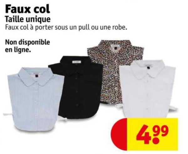 Faux Col Taille Unique