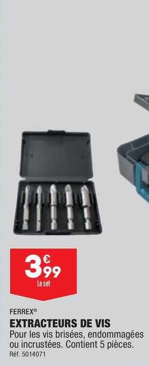 ferrex extracteurs de vis