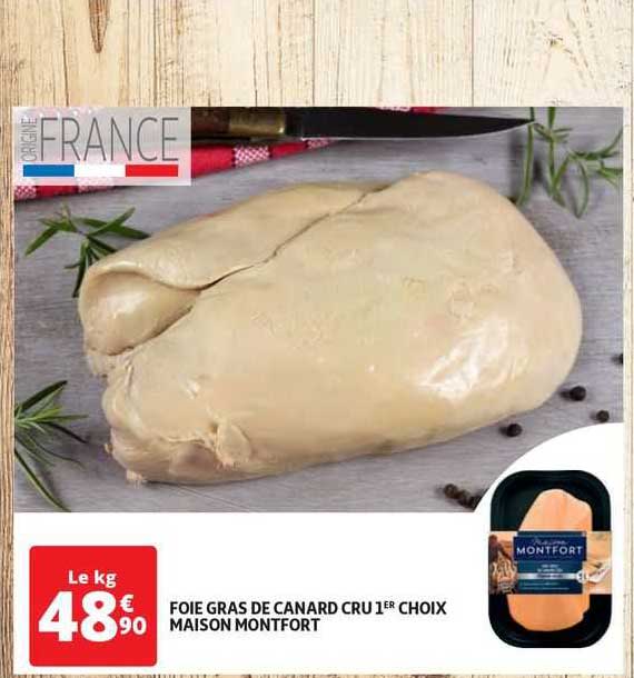 foie gras de canard cru 1er choix maison montfort