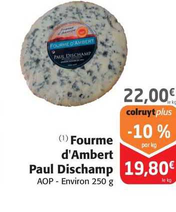 fourme d'ambert paul dischamp aop