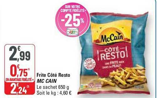 frite côté resto mc cain