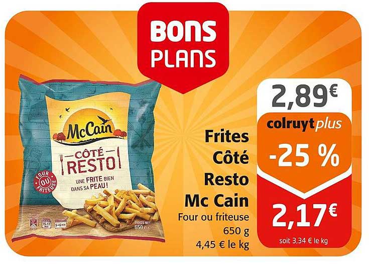 frites côté resto mc cain
