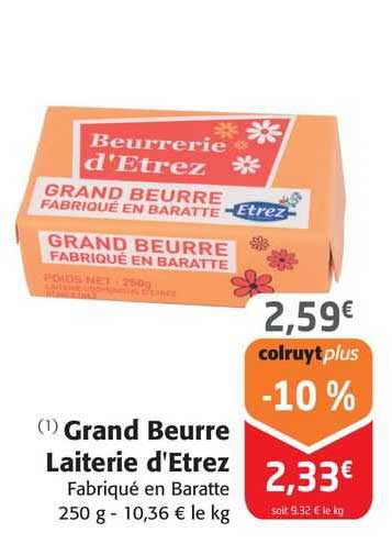 Grand Beurre Laiterie D'etrez