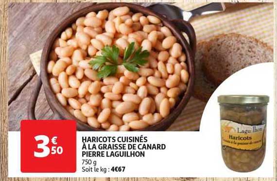 haricots cuisinés à la graisse de canard pierre laguilhon