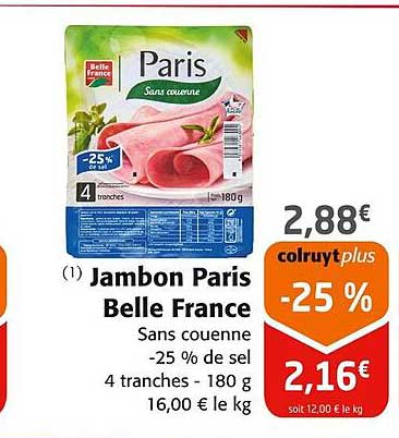 Jambon Paris Belle France