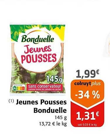 jeunes pousses bonduelle