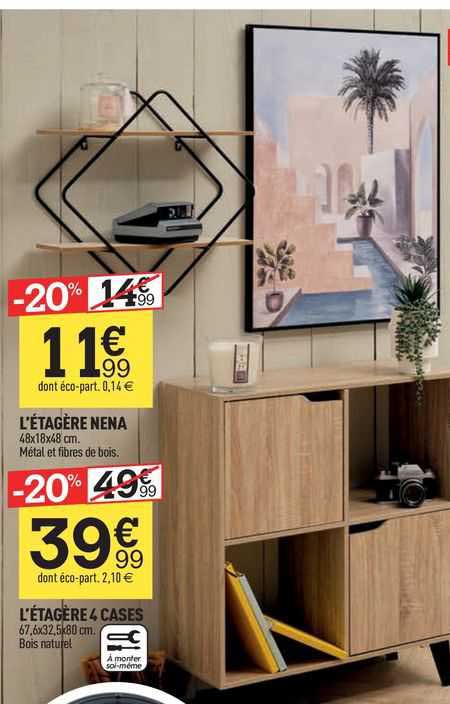 l'étagère nena l'étagère 4 cases