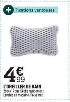 l'oreiller de bain