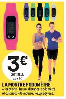 la montre podomètre