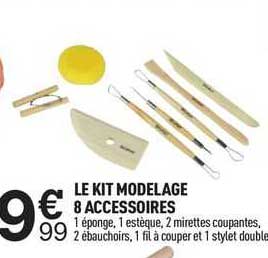 Le Kit Modelage 8 Accessoires
