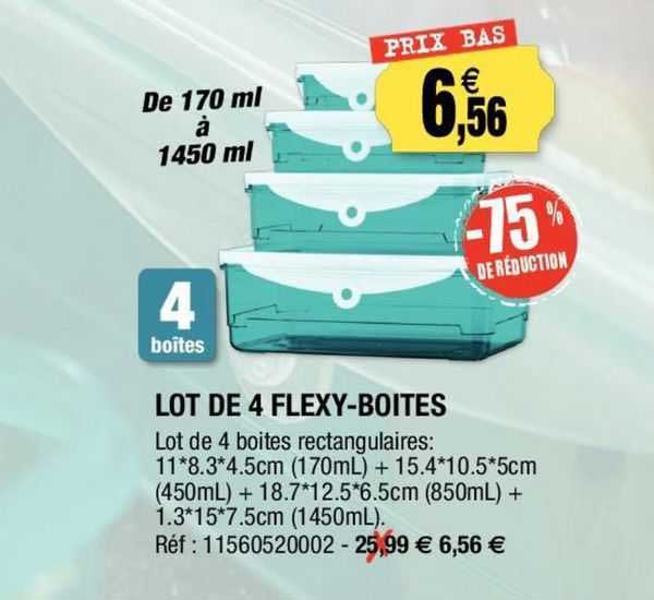 Lot De 4 Flexy-boites